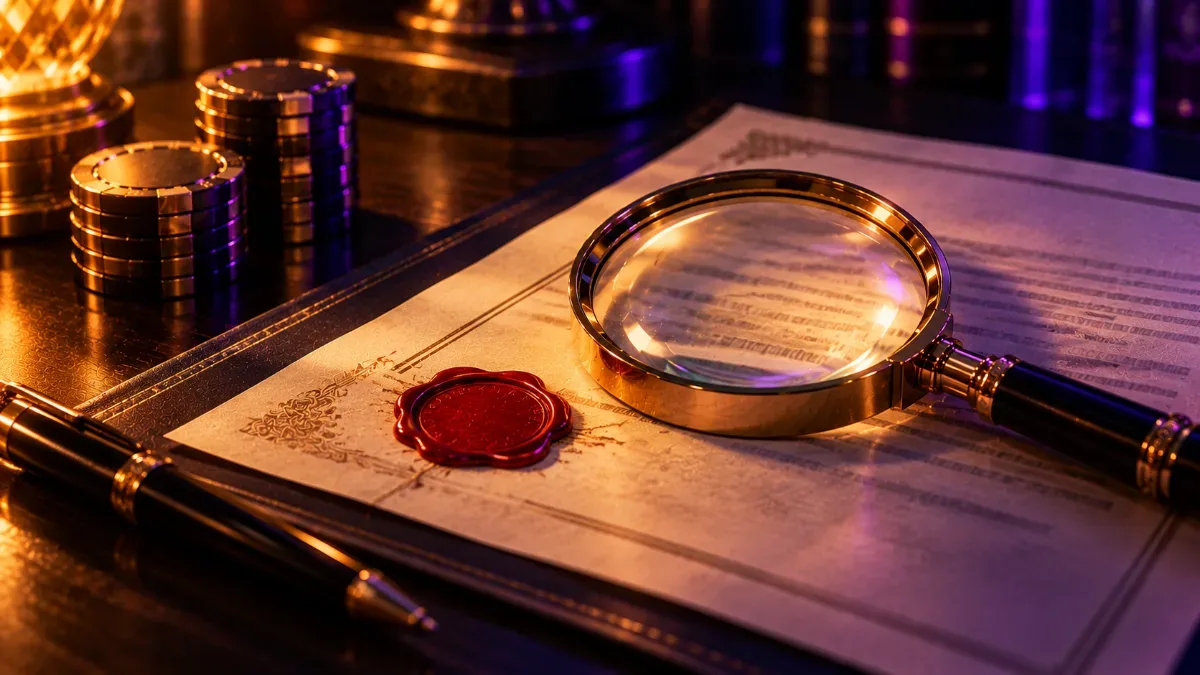 EnergyCasino licencja – dokument z pieczęcią pod lupą